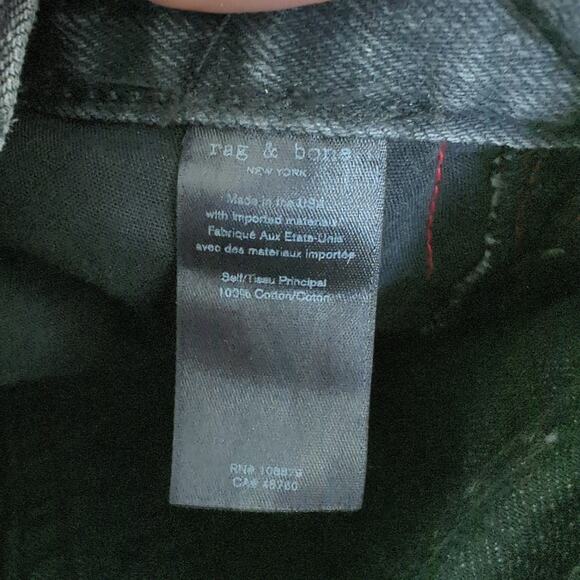 rag & bone Women's Jeans Size 23 Black Red Vinyl Side Striped High Waist Pants - Picture 8 of 12